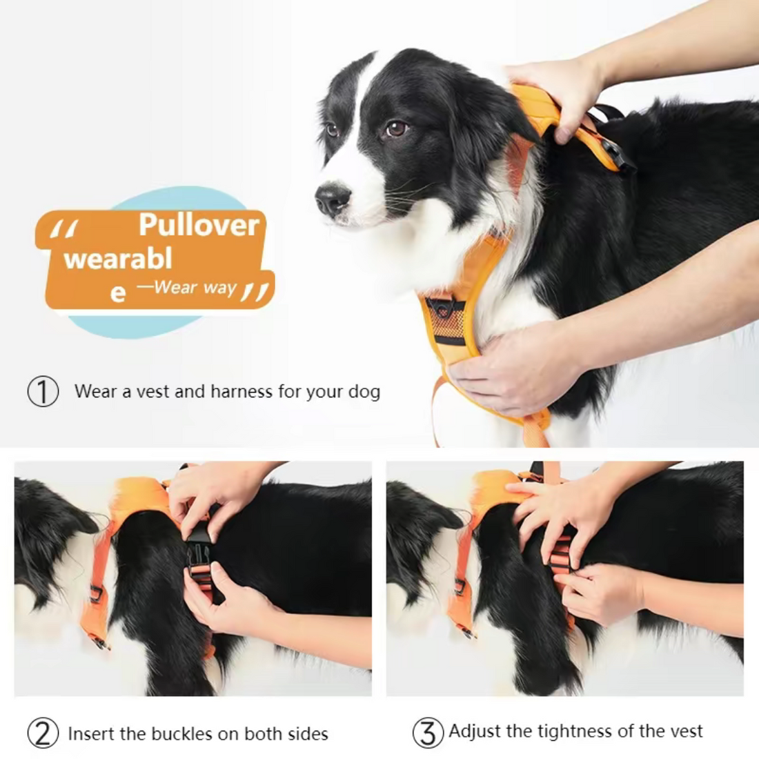 Retractable Dog Leash With No-Pull Harness